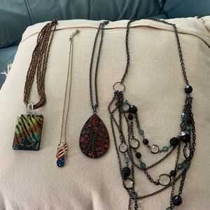 Four (4) Costume Jewelry Necklaces